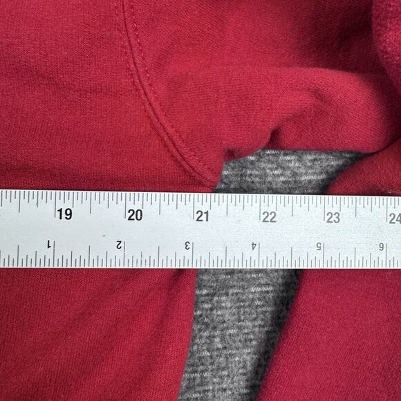 Champion Stanford University Hoodie Mens Medium Red NCAA Pullover Sweatshirt Y2K - Picture 5 of 7
